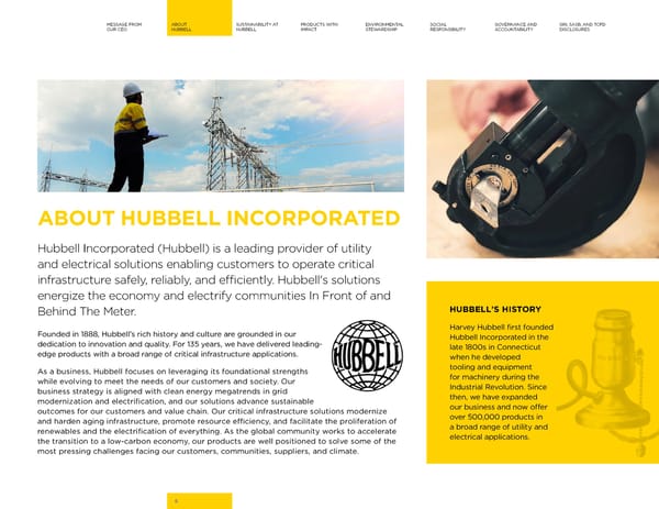 2023 | Hubbell Sustainability Report - Page 6