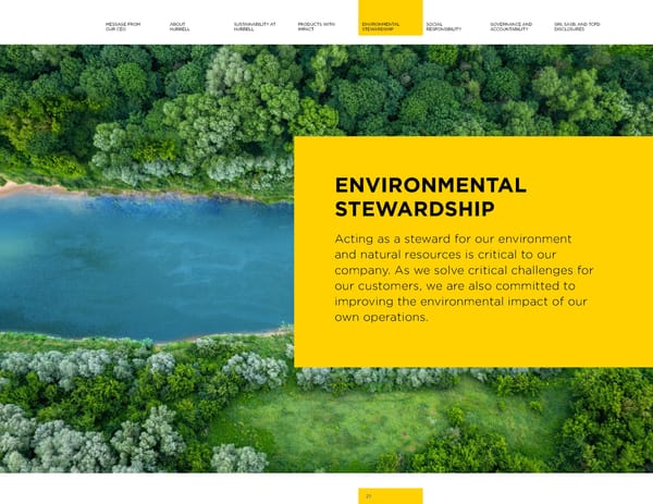 2023 | Hubbell Sustainability Report - Page 21