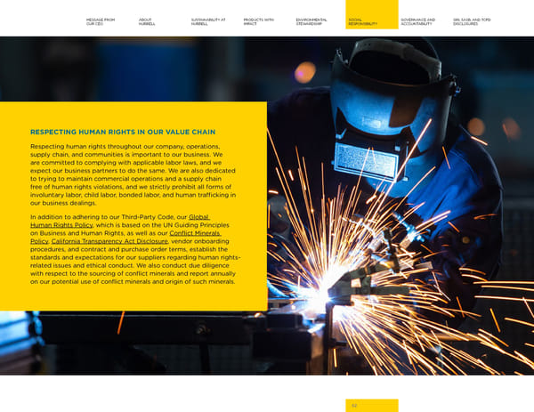 2023 | Hubbell Sustainability Report - Page 52